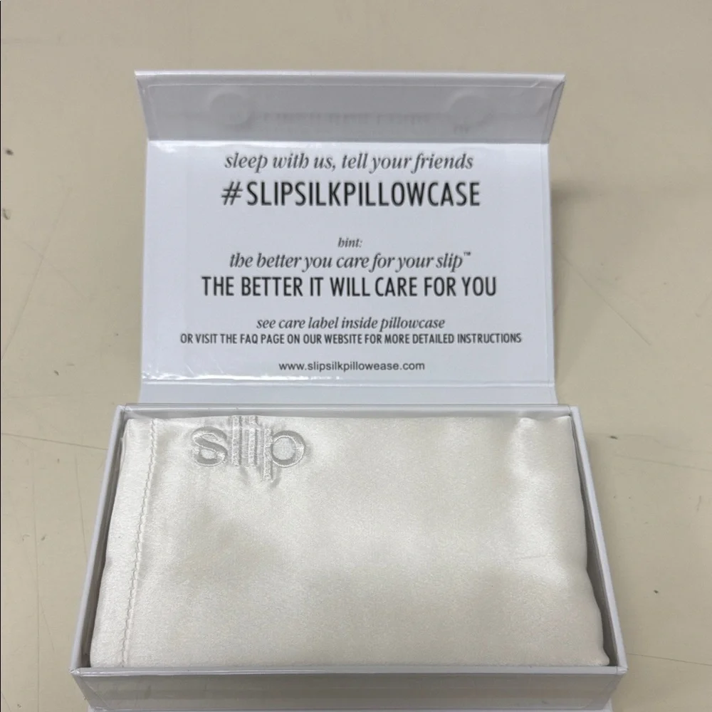 slip The Original‎ Queen Pure Silk Pillow Case White